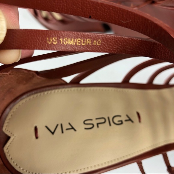 Via Spiga Walena Platform Wedge Sandal Size 10 - Picture 7 of 8